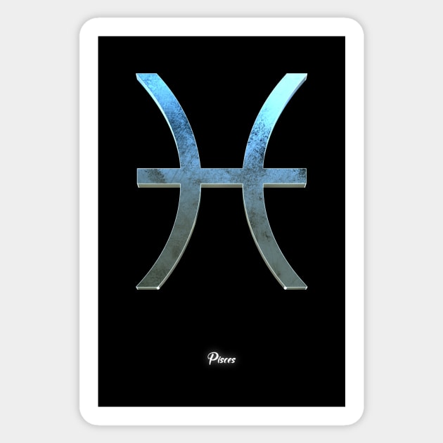 Pisces Sticker by ChrisHarrys